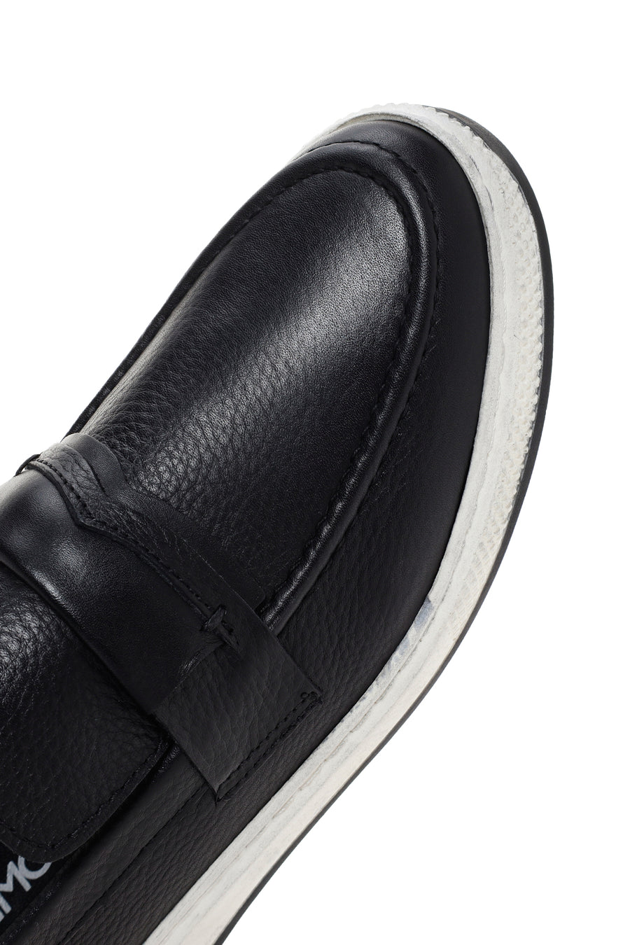 Men's Black Leather Casual Loafer