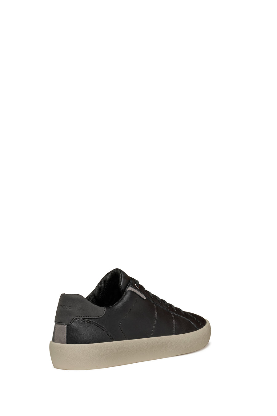 Geox Erkek Siyah Affile Bağcıklı Deri Sneaker