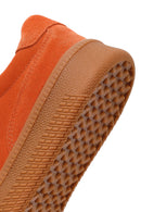 Kadın Turuncu Bağcıklı Süet Deri Sneaker | Derimod