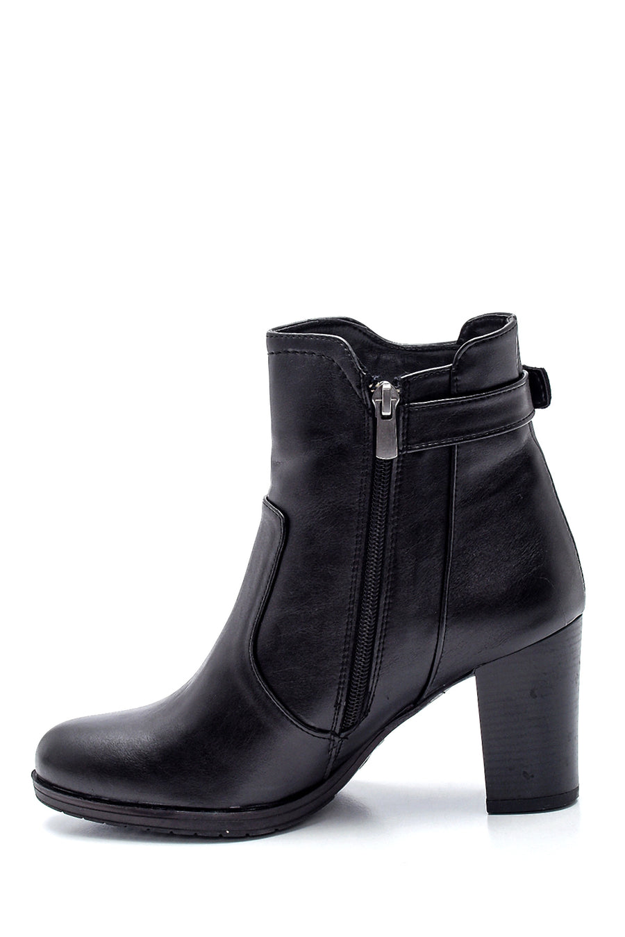 Women's Buckle Heeled Boots