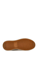Women's Beige Lace-Up Thick-Sole Knitted Sneakers | Derimod