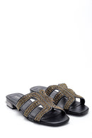 Women's Stone Detailed Casual Slippers | Derimod
