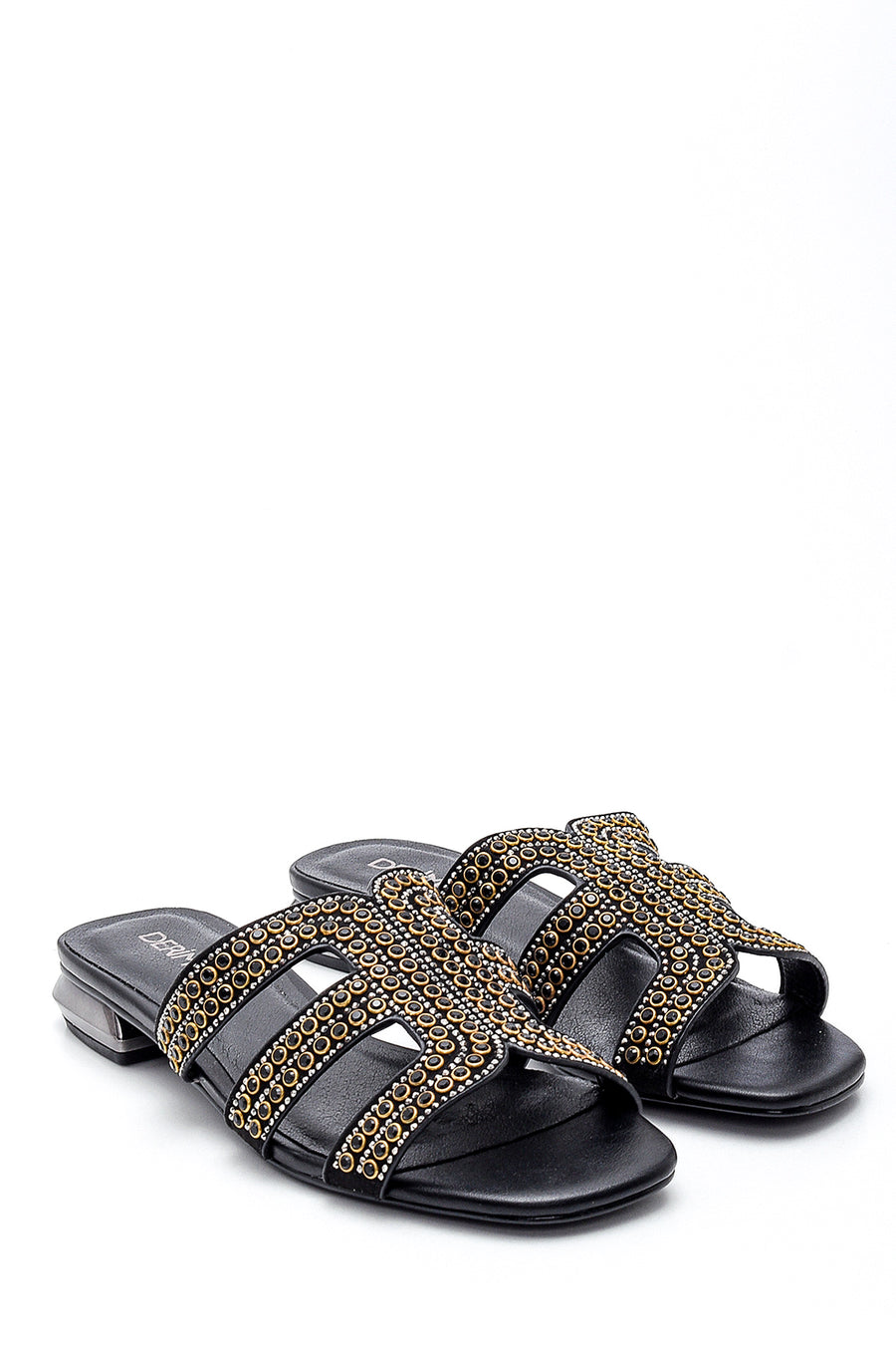 Women's Stone Detailed Casual Slippers