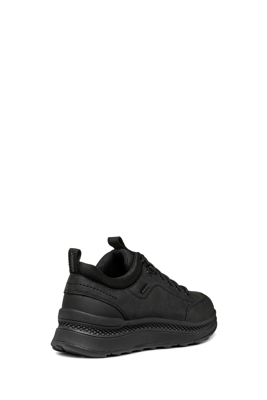 Geox Men's Black Spherica Active X2 Abx Laced Waterproof Leather Sneaker