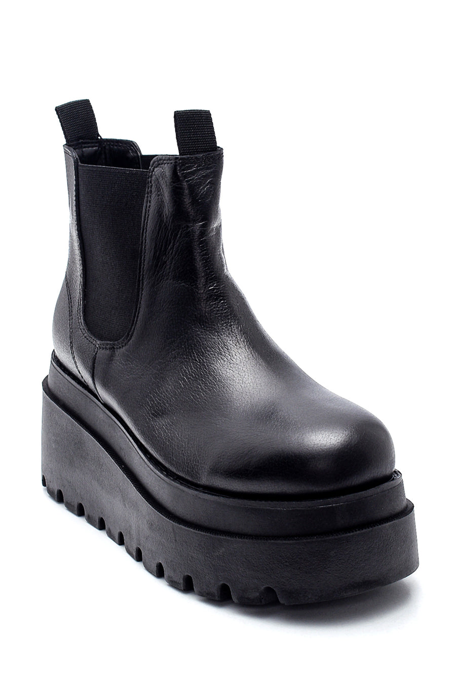 Women's Leather Platform Boots