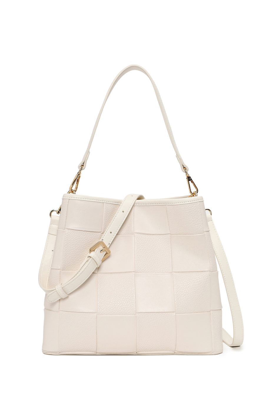 Woman Cream Long-Strap Knitted Shoulder Bag WB150028SO | Derimod