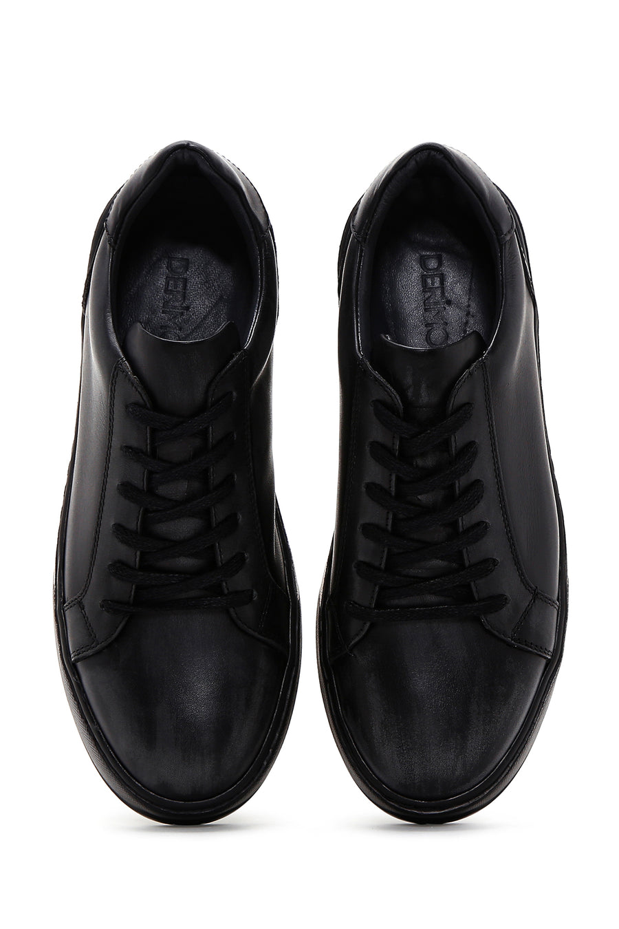 Erkek Siyah Deri Sneaker
