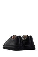 Men's Black Lace-up Leather Sneaker | Derimod