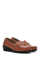 Kadın Taba Dolgu Topuk Loafer | Derimod