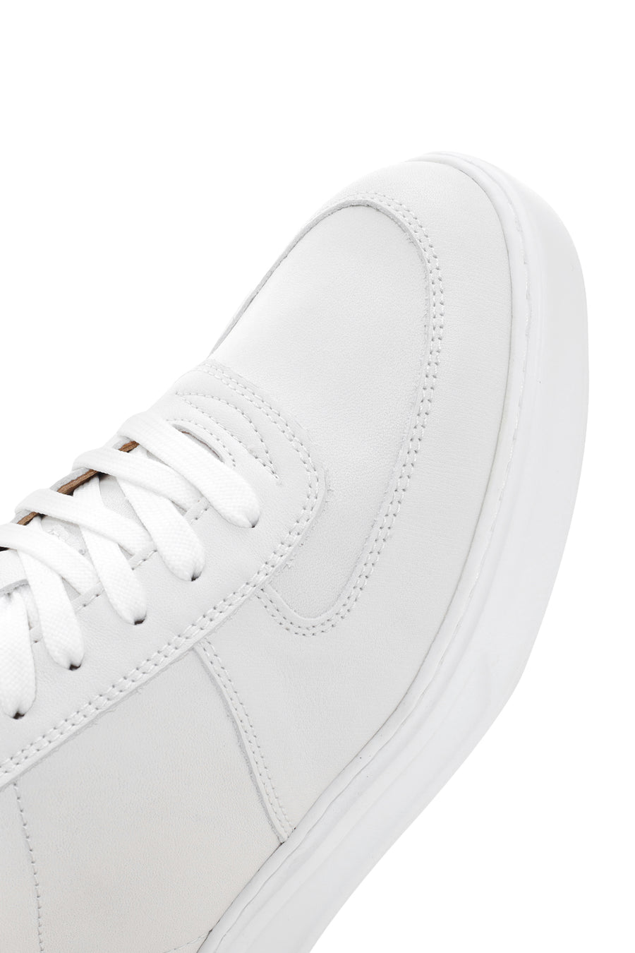 Erkek Beyaz Deri Sneaker