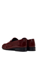 Kadın Bordo Deri Maskülen Loafer | Derimod