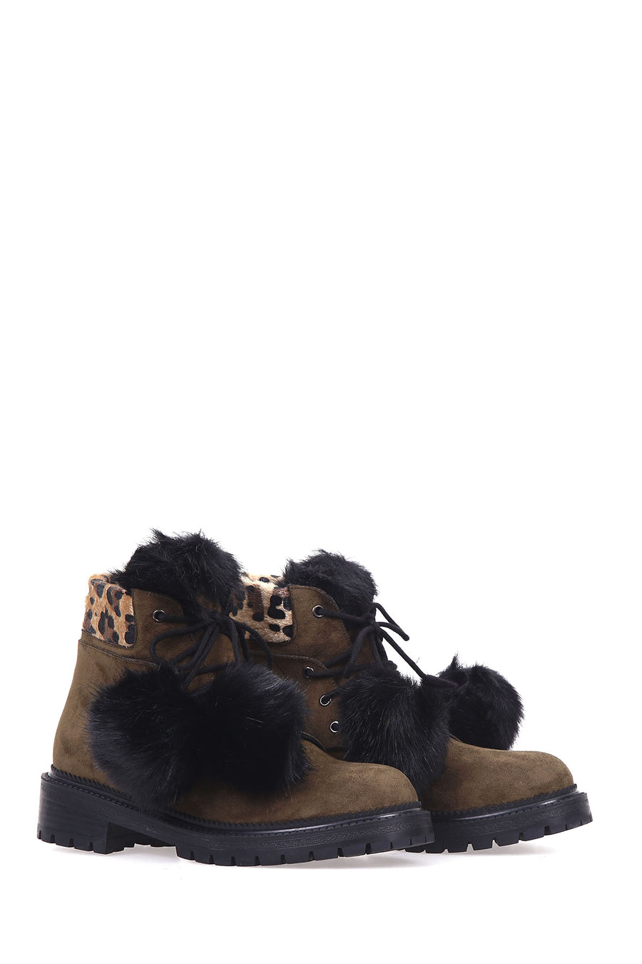 Women's Leopard Detailed Boots