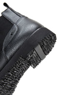 Men's Black Leather Chelsea Boots | Derimod