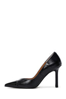 Kadın Siyah Deri Stiletto | Derimod