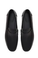 Erkek Siyah Deri Casual Loafer | Derimod
