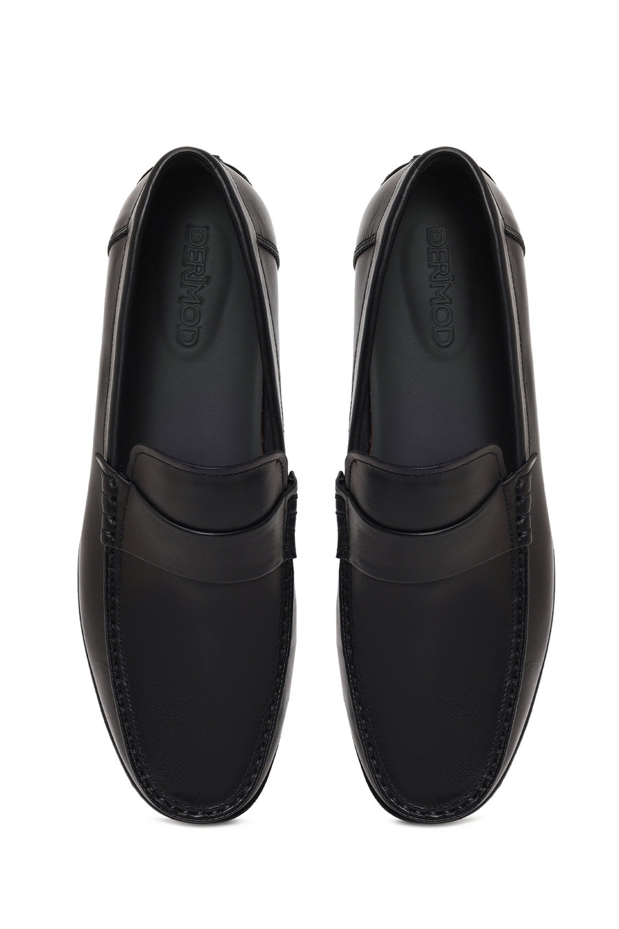 Erkek Siyah Deri Casual Loafer