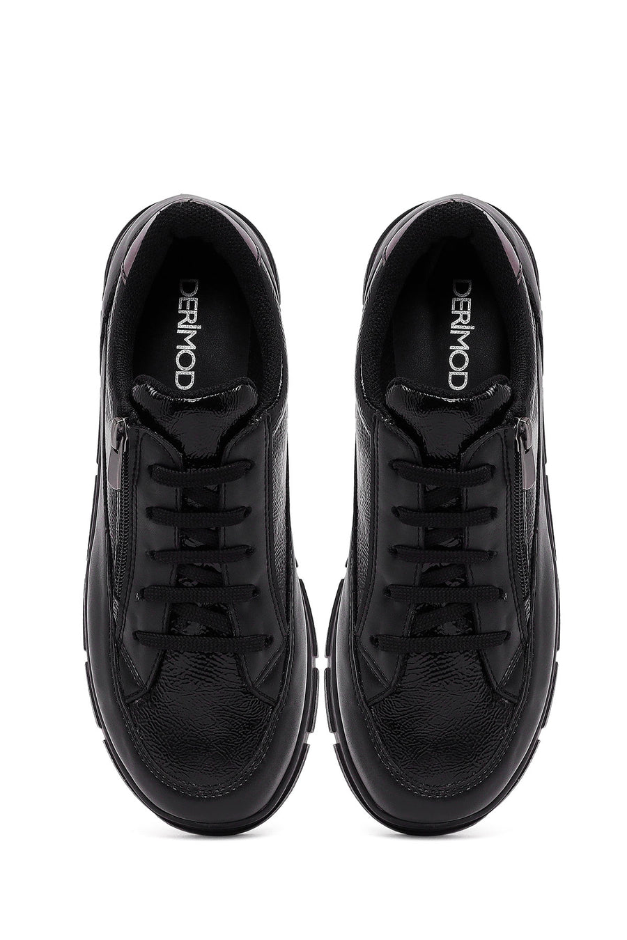 Kadın Siyah Bağcıklı Sneaker