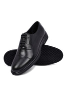 Derimod Fly Male Black Lace-Up Leather Casual Shoes | Derimod