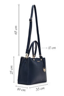 Women's Navy Blue Long Strap Classic Handbag | Derimod
