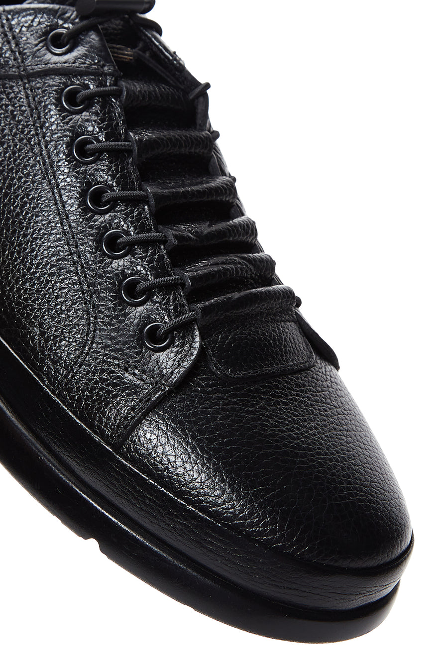 Erkek Siyah Deri Casual Sneaker
