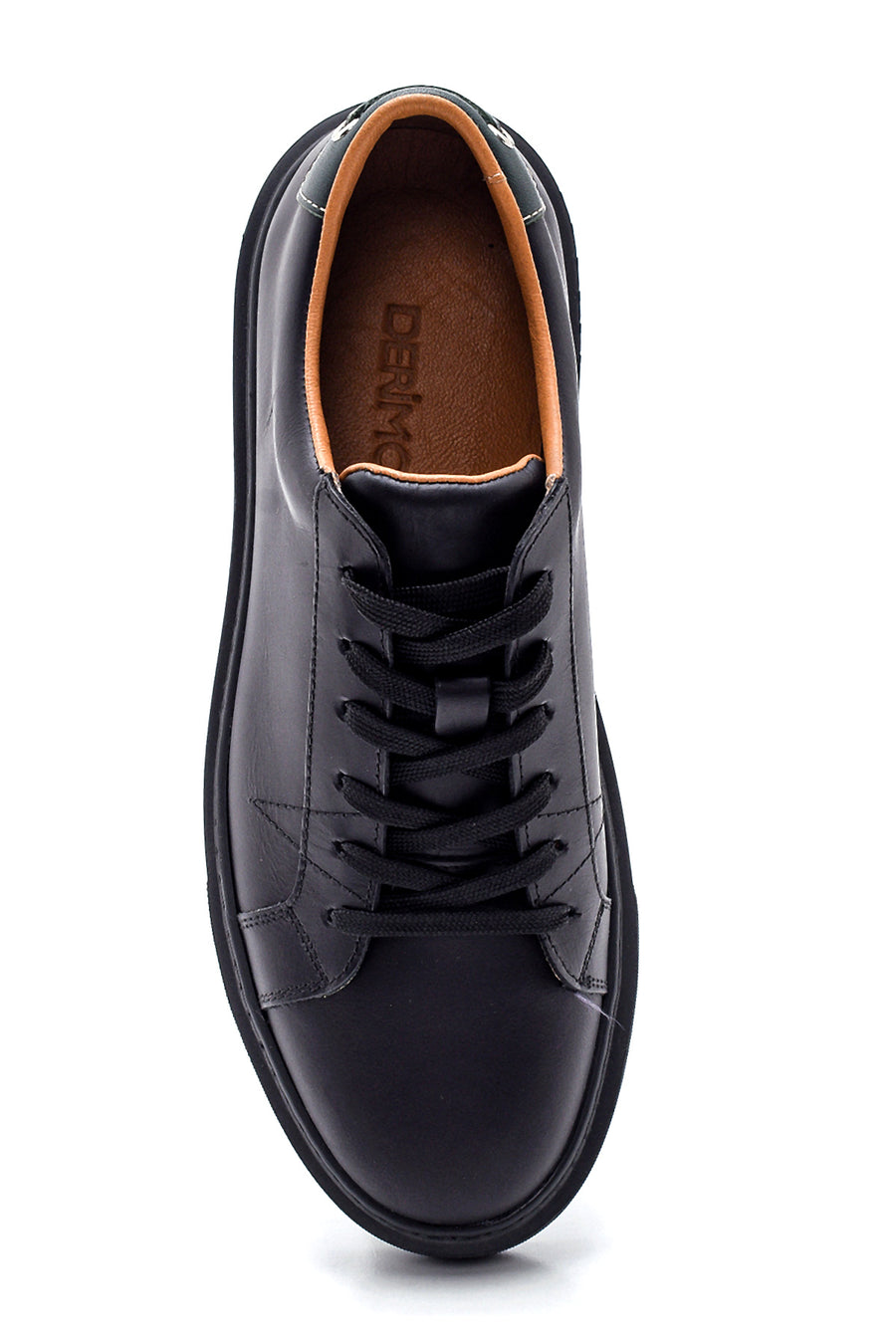 Erkek Siyah Deri Sneaker