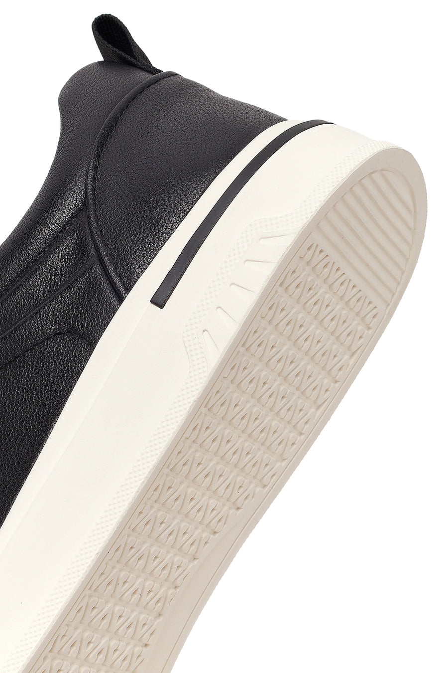 Erkek Siyah Bağcıklı Deri Sneaker