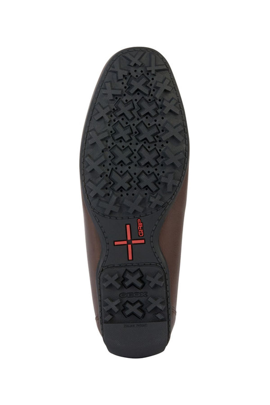 Geox Men's Brown Kosmopolis + Grip Leather Masculine Loafer