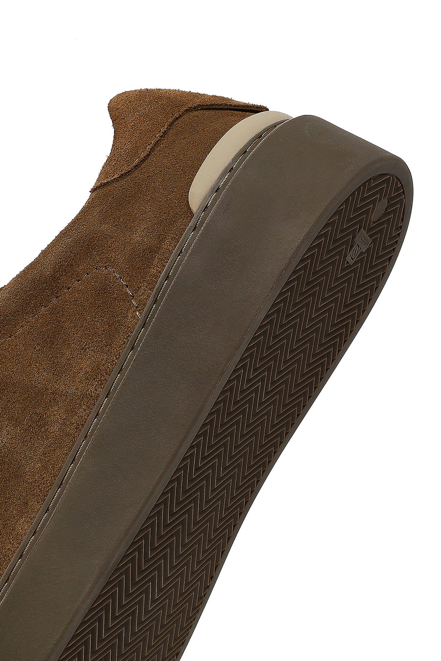 Men's Tan Lace-Up Leather Sneaker