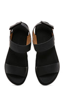 Women's Black Thick Sole Comfort Sandals | Derimod