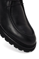 Male Black Lace-up Leather Casual Boots | Derimod