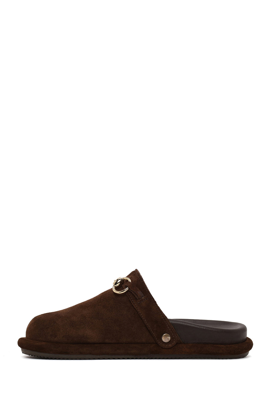 Woman Brown Suede Mule Slipper