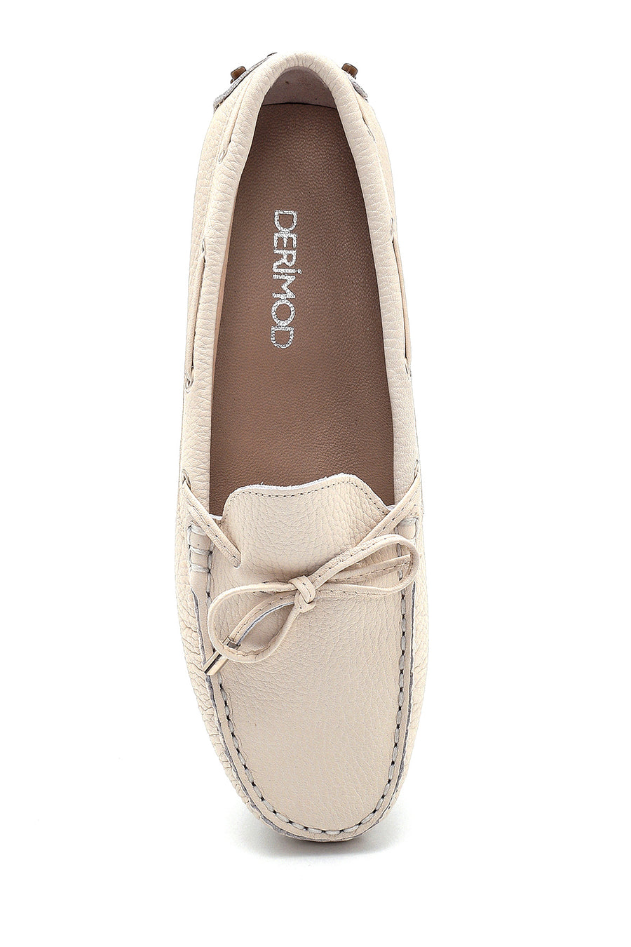 Women's Leather Bow Detailed Loafer