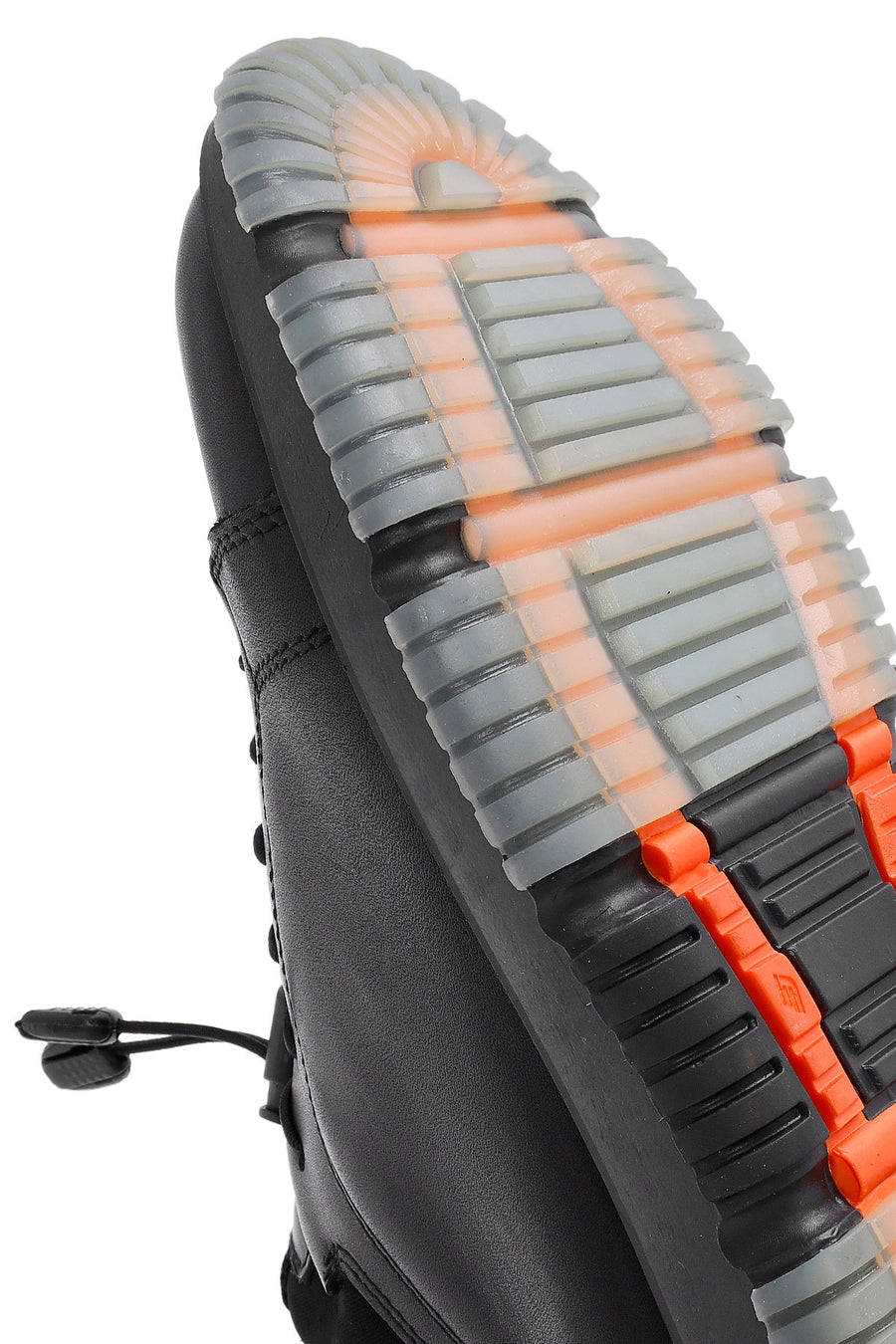 Erkek Siyah Bağcıklı Deri Sneaker