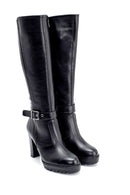 Women's Buckle Detailed Heeled Boots | Derimod