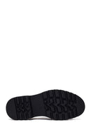 Male Black Thick-Soled Leather Loafer | Derimod
