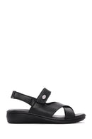Women's Black Comfort Sandals | Derimod