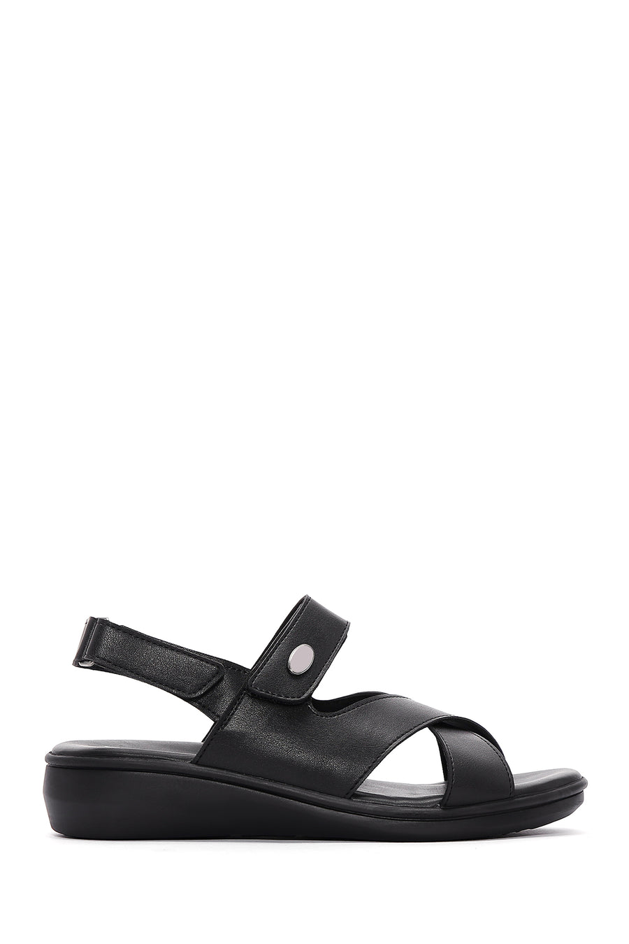 Women's Black Comfort Sandals 23SFE235718 | Derimod