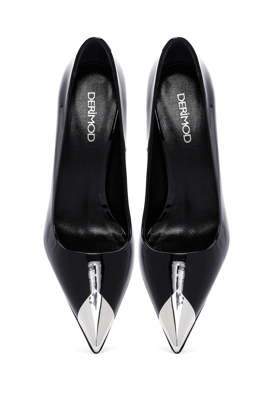 Women's Black Heeled Leather Shoes