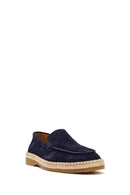Erkek Lacivert Süet Deri Casual Loafer | Derimod