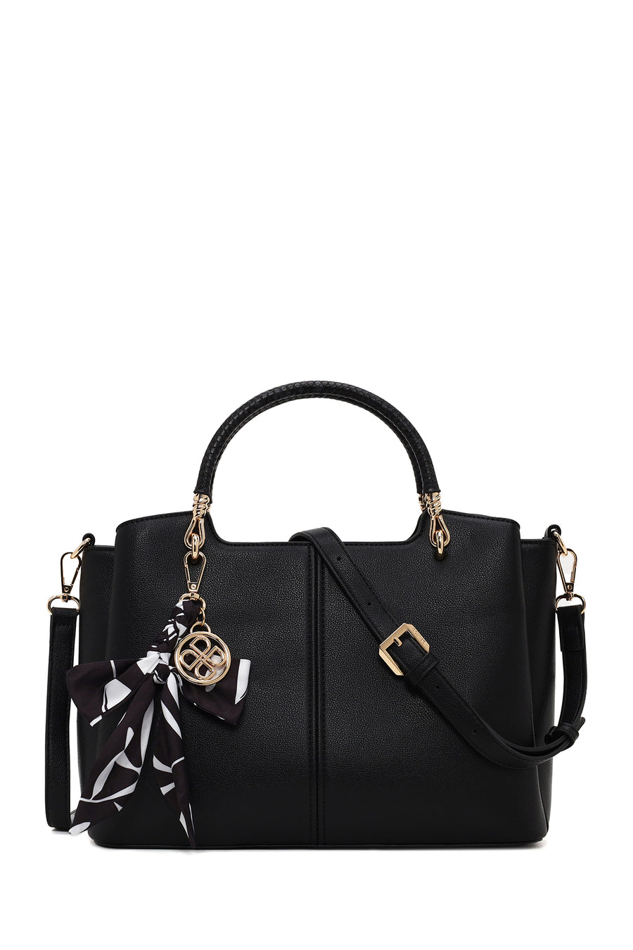 Woman Black Long-Strap Accessory Shoulder Bag AB150004SV | Derimod