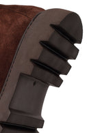 Male Brown Lace-up Suede Leather Casual Boots | Derimod