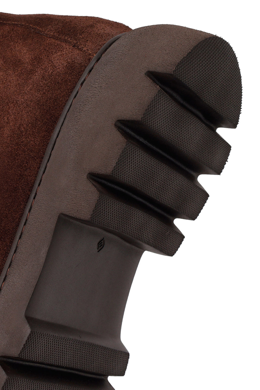 Male Brown Lace-up Suede Leather Casual Boots