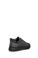 Geox Men's Grey Spherica Lace-Up Leather Sneakers | Derimod