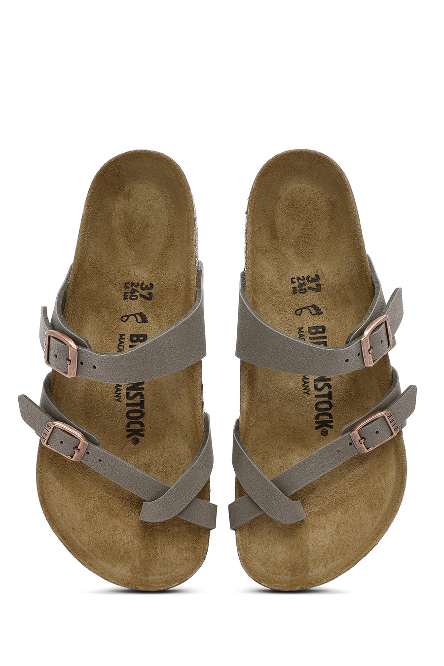 Birkenstock Kadın Vizon Mayari Bf Parmak Arası Nubuk Terlik