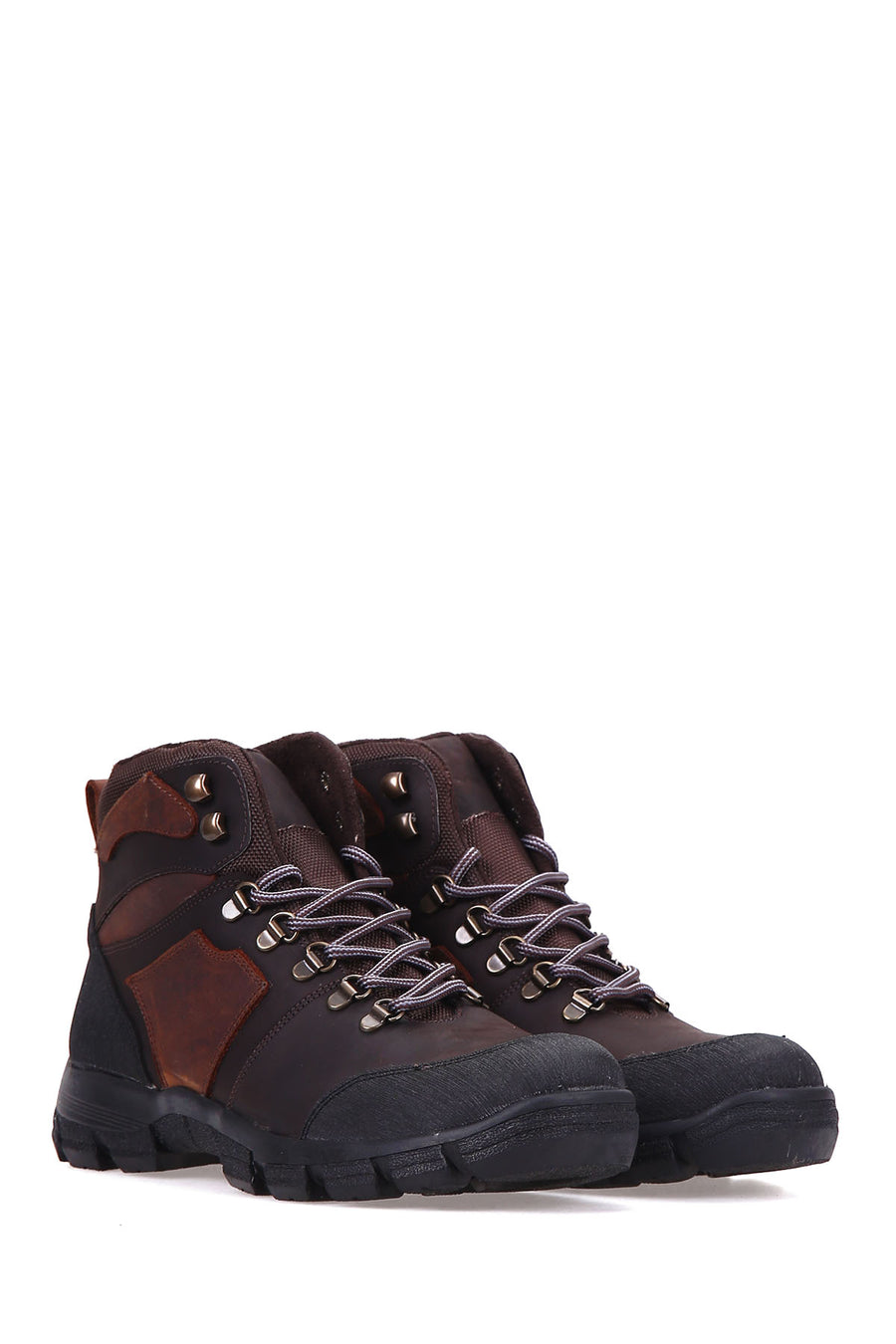 Bağcıklı Erkek Deri Bot