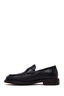 Derimod Black Erkek Siyah Deri Casual Loafer | Derimod