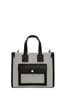 Women's Black Long Strap Fabric Handbag | Derimod