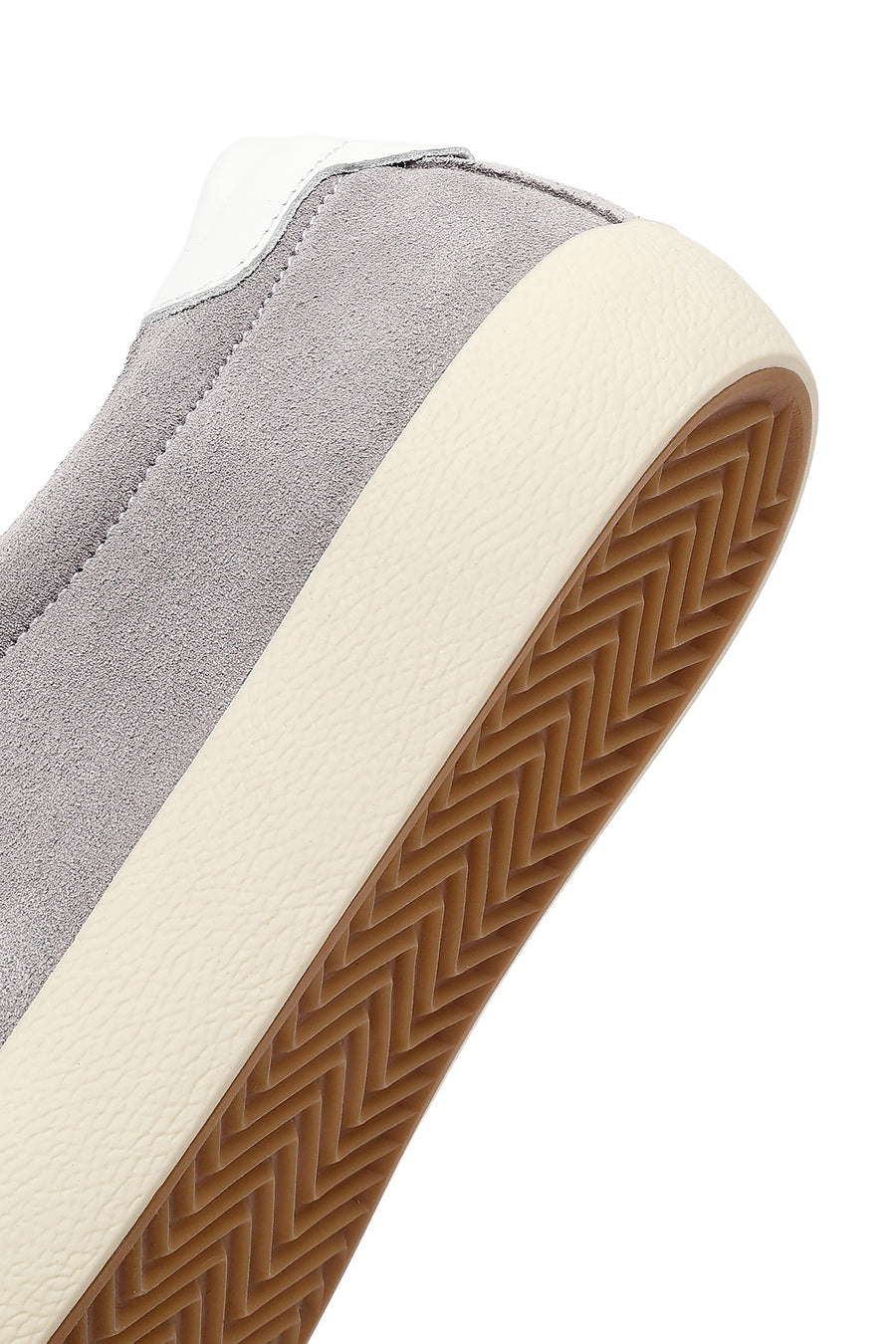 Kadın Gri Bağcıklı Süet Deri Sneaker