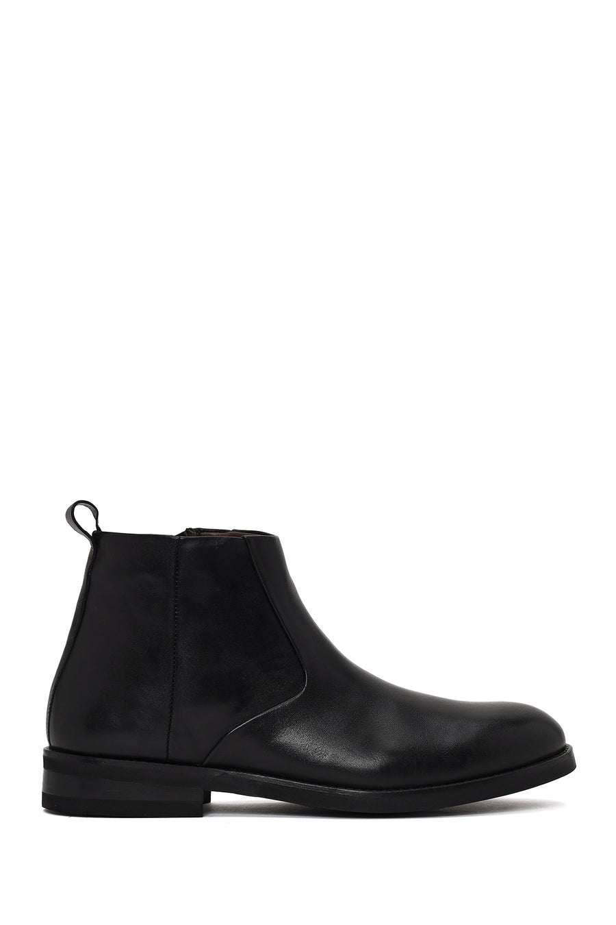 Derimod Black Erkek Siyah Fermuarlı Deri Bot WM750026DV | Derimod