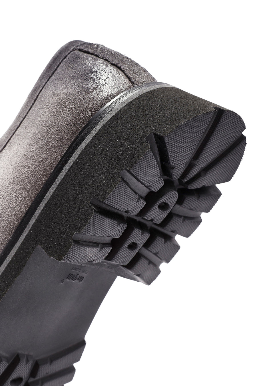 Men's Gray Lace-up Suede Leather Casual Shoes